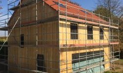 Maison unifamiliale / construction en ossature - paille - Virginal